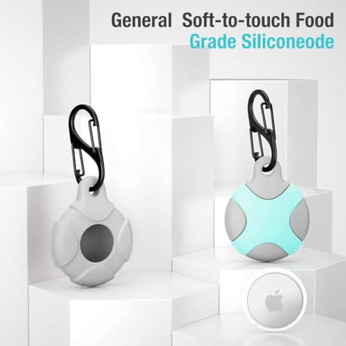 ZORBES® 2 Packs Airtag Keychain for Apple Holder Anti-Lost Shockproof Cover Scratch Resistant Protective Case for Key Bag Pet Cat Dog Luggage Not Include Airtag 3 PCS ZORBES® 2 Packs Airtag Keychain for Apple Holder Anti-Lost Shockproof Cover Scratch Resistant Protective Case for Key Bag Pet Cat Dog Luggage Not Include Airtag 3 PCS